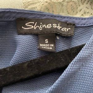 Navy romper with open back